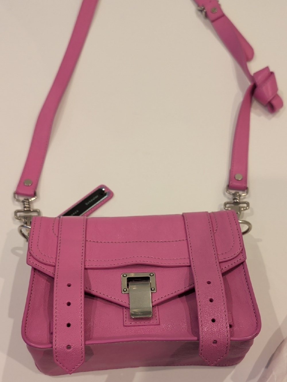 Proenza Schouler PS1 Mini Pink Leather Crossbody, Authentic